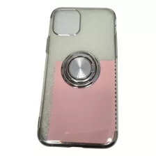 Funda Silicona Para iPhone 11 Pro, Borde Metálizado 