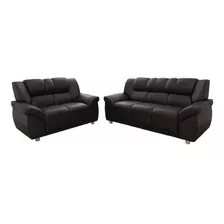 Juego De Living Sillon 3+2 Cuerpos Sofa Cordoba Negro