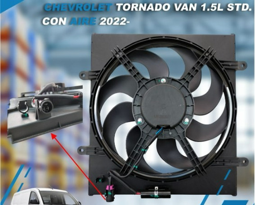 Motoventilador Tornado Van 1.5l Std Con Aire 2022-2023 Foto 7