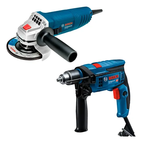 Combo Bosch Taladro 13mm Gsb 13 Re + Amoladora 115mm Gws 850