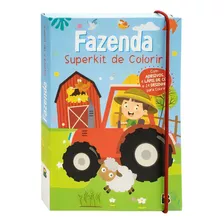 Superkit De Colorir - Fazenda, De Brijbasi. Editora Brasileitura Em Português