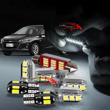 Kit Full Led Branco Teto Mala Placa Onix Plus 2020 2021 2022