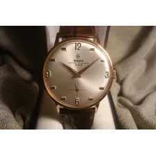Precioso Reloj Rado Antiguo Hombre 1958 Oro Plaque 18k Joya!