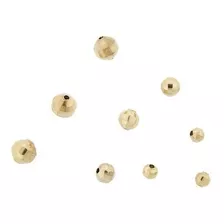 Bola Facetada 8mm Chapa De Oro 14k Bisutería Pulseras 10gr