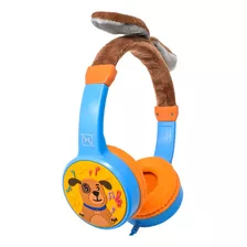 Audifonos Alambricos Kids Volumen Seguro Puppy Azul