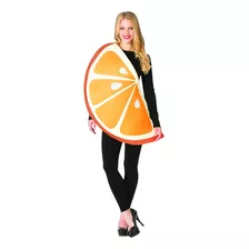 Disfraz De Rasta Imposta Orange Slice Halloween, Damas,