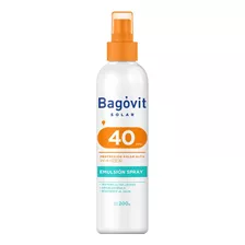 Bagovit Spray Emulsión Alta Protección Solar Fps40 X 200g