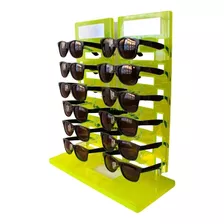 Expositor Torre Para 12 Óculos Com Espelhos Ep12 Verde