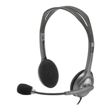 Fone De Ouvido On-ear Logitech H111 Cinza