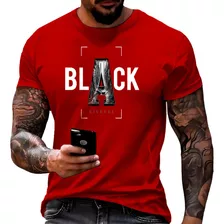 Camiseta Masculina Black Camisa T-shirt Algodão Premium Top
