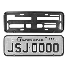 Moldura Suporte Para Placa - 01 Par = Placa Carro 40 X 13cm