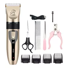 Máquina De Tosa Pet Dog Hair Clipper Machine Cor Dourado 110v/220v