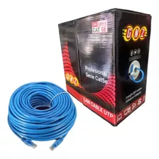 Cable De Red Internet Utp Cat 5e 25 Metros Con Sus Conectore