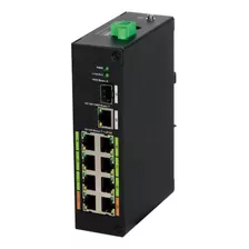 Switch Epoe 8 Puertos Dahua Lr2110-8et-120 / Hasta 800 Mts