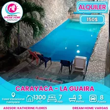  Casa En Alquiler Vacacional . Puerto Carayaca La Guaira 