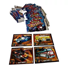 Kit 100 Cards Hot Wheels = 25 Pacotes Figurinha