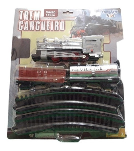 Ferrorama Trem Eletrico Kids Express c/ Luz Pista Brinquedo