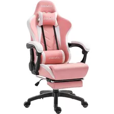 Silla Gamer Reclinable Con Reposapies Color Rosa Dowinx