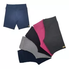 Kit 3 Bermudas Ciclista Suplex Juvenil Menina