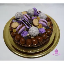 Torta Brownie Dulce De Leche Crema Macarons Oreo Trufas Choc