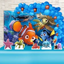 Kit Decoração Festa Infantil Procurando Nemo,cenários