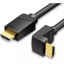 Cable Vention Hdmi Certificado Codo 90° En L - Ultra Hd 4k 60hz 2 Metros 18 Gbps Hdr Arc - Aarbh