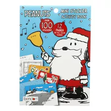 Libro De Actividades Navideño Mini Con Stickers - Snoopy