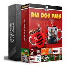 Pack Dia Dos Pais Futebol Artes Estampas Canecas + Mockups