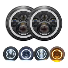 Foco Led Ojo De Angel Jepp 7 Pulgadas. Par