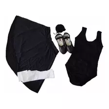 Kit Roupa Uniforme Ballet Juvenil De 8, 10, 12, 14, 16 Anos