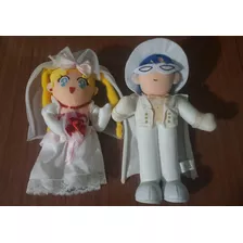 Pelúcia Sailor Moon S + Tuxedo Mask Original Banpresto 1994