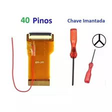  Cabo Flat P Mod Backlight No Gba 32 Ou 40 Pinos + Chave Y