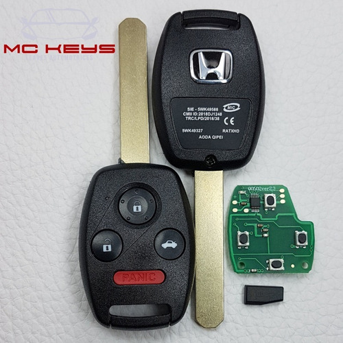 Llave Control Chip Honda Accord  2003 2004 2005 2006 2007 Foto 8