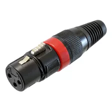 Conector Hembra Xlr Negro