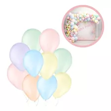 Balões Bexigas Candy N°7 Liso Tons Pasteis Aniversario 150un