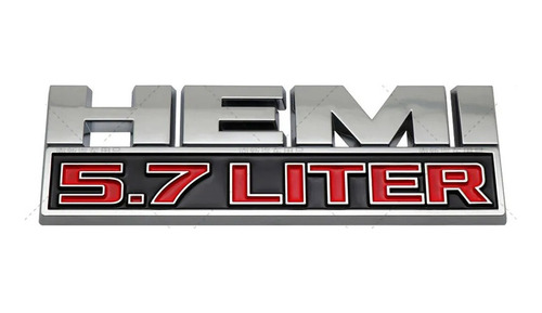 Emblema Hemi 5.7 Liter Dodge Ram Challenger Charger Durango Foto 6