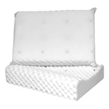 2 Travesseiro Terapeutico Cervical Contour Pillow Magnetico Cor Branco