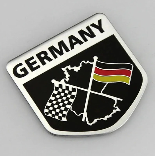 Emblema Bandera Alemania Aluminio P/ Volkswagen Audi Bmw Vw Foto 4