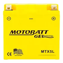 Bateria De Gel Para Moto 12v 5ah