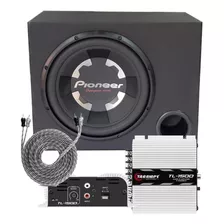 Caixa Dutada Sub Pioneer Cara Preta 12 Pol Taramps Tl 1500x3