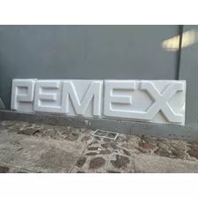 Logo Pemex Termoformado 3d