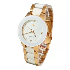 Reloj Kosiuko Mujer Dama Acero Rose Combinado 851a-515