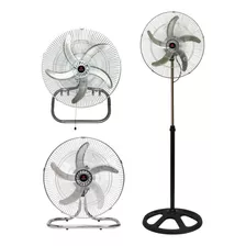 Ventilador 3 En 1 Pektra 5 Aspas 18 Pulgadas 90w Pie Pared