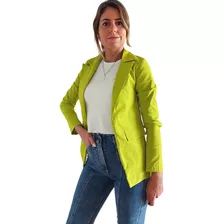 Blazer Saco Mujer Importado Elastizado Entallado Largo