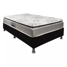 Sommier 1 Plaza Y Media Espuma Densidad 33 130kg Pillow Top