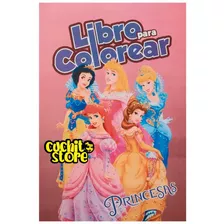 Libro Para Pintar Colorear Princesas