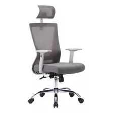 Silla De Oficina Alta Escritorio Ejecutiva Blanca Niviko Color Blanco