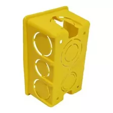 Kit 24 Caxinhas De Luz Pvc Reforçado 4x2 Embutir Amarelo