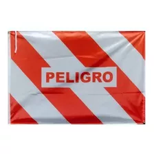 Bandera Peligro 50 X 70 Cm Reforzada Ribeteada Vial En Bolsa