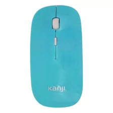 Mouse Kanji Inalambrico Kj-mousei002 Azul Ergonomico